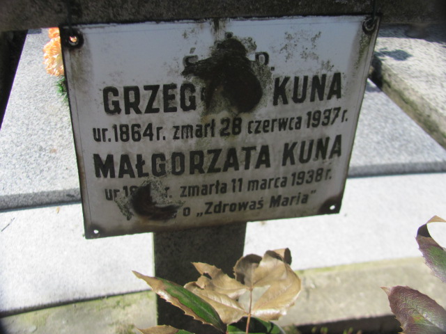 Grzegorz Kuna 1864 Nałęczów - Grobonet - Wyszukiwarka osób pochowanych