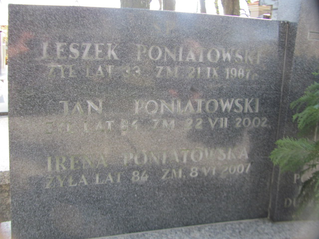 Jan Poniatowski Nałęczów - Grobonet - Wyszukiwarka osób pochowanych