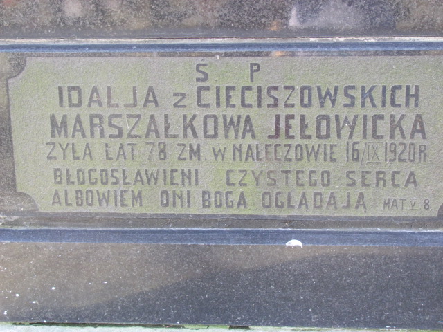 Grób Idalia Marszałkowa Jełowicka