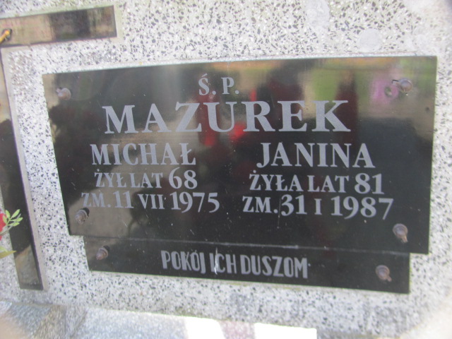 Janina Mazurek Nałęczów - Grobonet - Wyszukiwarka osób pochowanych