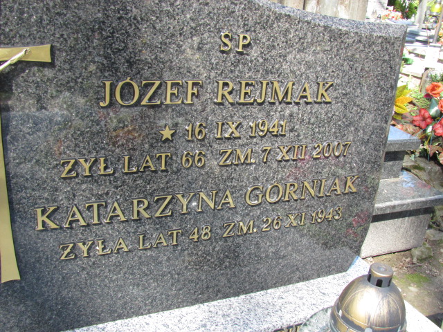 Grób Józef Rejmak