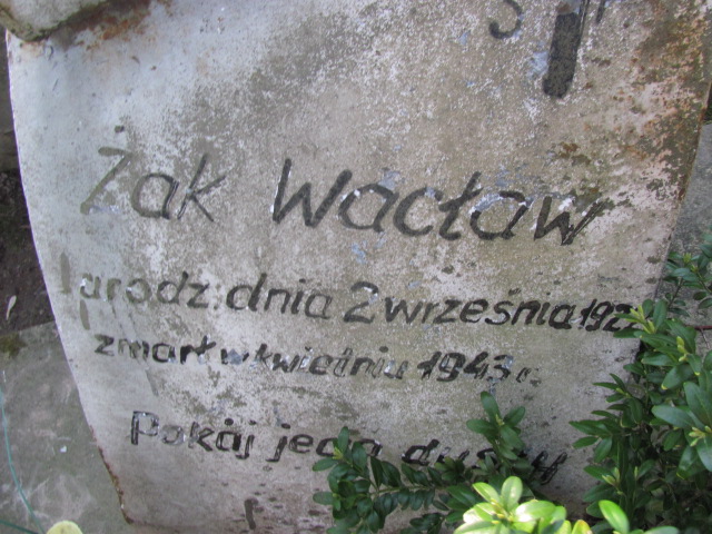 Wacław Żak 1922 Nałęczów - Grobonet - Wyszukiwarka osób pochowanych