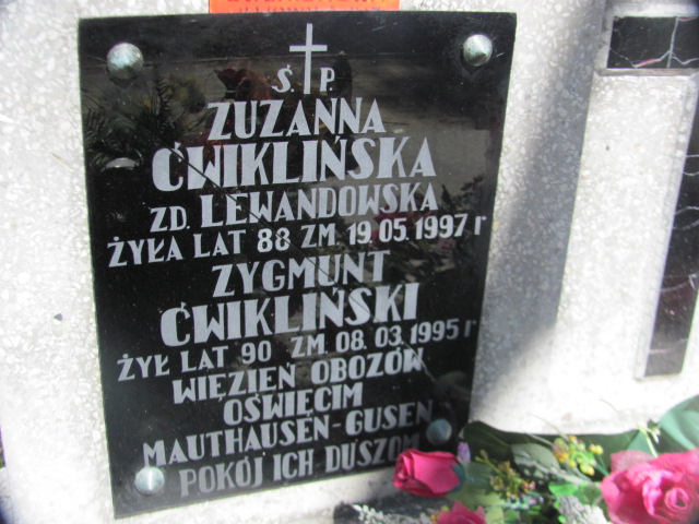 Zygmunt Ćwikliński Nałęczów - Grobonet - Wyszukiwarka osób pochowanych